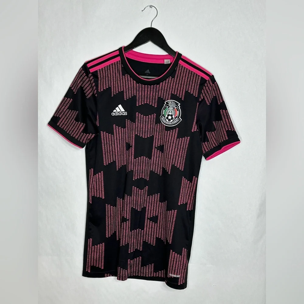 Adidas Mexico National Team Black Pink Aeroready Soccer Football Jersey Small - Picture 6 of 9